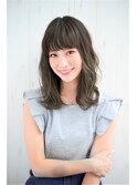 『noah parfait大島流』透明感◎ツヤ感グレージュカラー大人前髪