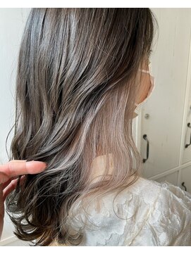 アクト 原宿(ACT) ホワイトベージュ/インナーカラー/ハイトーンカラー