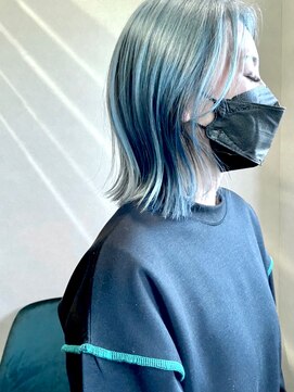 リベル(Re:Bell) 外ハネボブ × ブルーグレー