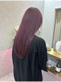 ダブルカラーピンクラベンダー透明感カラーケアブリーチ韓国