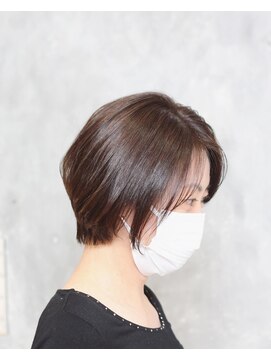 クリュウゲート 三鷹店(KURYU GATE) ショートボブ 黒髪/グレーベージュ/レイヤーロング/前髪パーマ