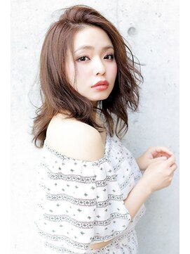 ラフィスヘアー クロム 大宮店(La fith hair chrome) 【La fith】ミディアムうる艶ヘアー