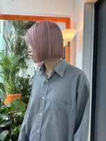 ルーヴェ(LOWE) 【AYANO】6/切っぱなしボブ×ホワイトピンク