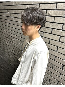 エトネ ヘアーサロン 仙台駅前(eTONe hair salon) men's perm【刈り上げマッシュ×ワンカールパーマ】