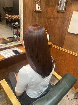 ヘアーサロン アトリエ(Hair salon ATORIE) 暖色ピンクブラウンロングヘア