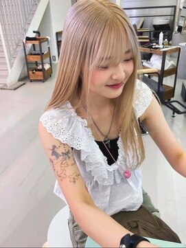 カシェ ホリエ(CACHE HORIE) クリームベージュ/ケアブリーチ/ロングヘア