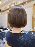 イメチェン外ハネボブ美髪ワイドバングレイヤー髪質改善縮毛矯正