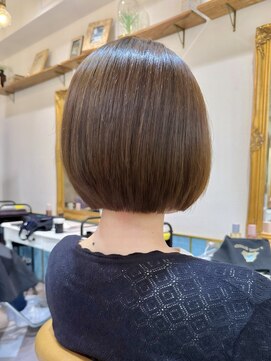ロンドアベニール 北千住(Lond avenir) イメチェン外ハネボブ美髪ワイドバングレイヤー髪質改善縮毛矯正