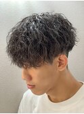 シャドウパーマメンズカットスパイラルパーマツイスパ波巻き