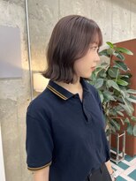 ノード(NODE)&nbsp;栄顔まわりレイヤーくびれ巻きピンクブラウン