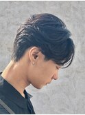 大分ニュアンスパーマセンターパートフェザーパーマ毛流れパーマ
