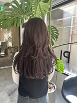 プレイ(PLAY)&nbsp;lavender brown × long layer