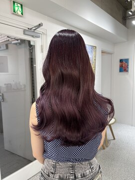 ペレ 渋谷(PELE) くびれヘア/アプリコットオレンジ/夏のヘアアレンジ/渋谷