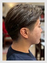 クリアオム 春日部(CLEAR homme)&nbsp;メンズ おしゃれな大人のハイライト×サイドパートアップバング