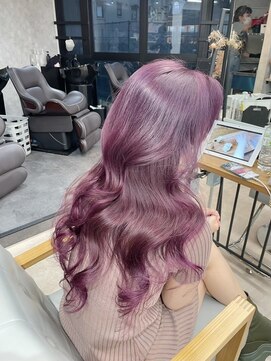 ワンズ リー 上大岡店(One's ly) 黒髪クラゲヘアーオリーブグレー小顔カットココアベージュ