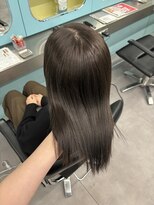 ノー バイ イオエ 西梅田(no. by ioe)&nbsp;ブリーチなしカラー/髪質改善/ミルクティーベージュ/小顔へア