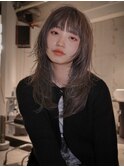 薬院 ブリーチカラー レイヤーカット パーマ