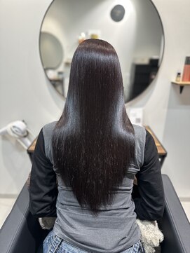 コル 市川(cor) 艶髪矯正(縮毛矯正/ストレート)×ダークアッシュ