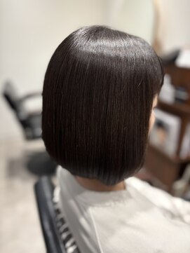 エスト(est) 40代/ミニボブ/M3D髪質改善カラー白髪染め