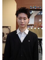 エディ(Edy)&nbsp;メンズスパイキーショート刈り上げツイストピンパーマ眉毛カット