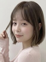 ミンクスリッカ 表参道(MINX RICCa)&nbsp;小顔見えシースルーバングx柔らかミニボブ