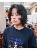 癖毛風レイヤーボブパーマ