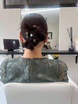 ヘアガーデン ティアラ(Hair Garden TIARA) 編み込みアップスタイルブライダルヘア成人式ヘアセット