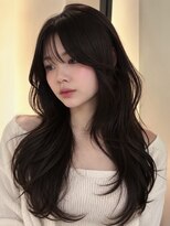 チル 福井駅前店(Chill)&nbsp;福井/レイヤー/ロング/顔まわり/シースルー/韓国ヘア/ハッシュ