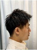 アップバンクツーブロックショート
