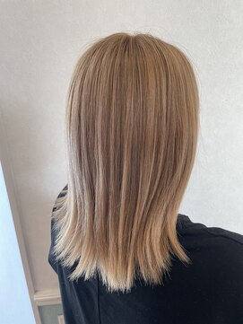 ヘアーサロン リアン 熊谷2号店(hair salon Rien) マロンベージュ/Aライン/かきあげ[埼玉/熊谷駅]