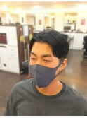 ツーブロックセンターパート