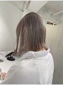【mami】切りっぱなしボブ×バイオレットグレージュ