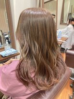 シュープ リーフウォーク稲沢店(SHOOP)&nbsp;「SHOOP 松原竜佑」ベージュカラー×淡いピンクグラデーション