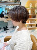 浦和ショートヘアショートカット白髪ぼかし白髪染めボブ40代50代