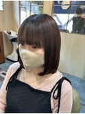 酸性ストレート　内巻きボブスタイル