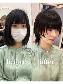 ロット 横浜(lot) イメチェンウルフカット×似合わせカット×美髪[横浜駅]