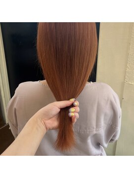 ボアップ 新居浜店(boappu) #オレンジ #オレンジブラウン #ケアブリーチ