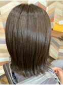 #髪質改善TOKIO  #カラー #カーキグレージュ #外ハネ