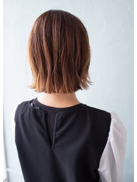 ヘアーアンドネイル フィフティーン ラブ 仙台泉大沢店(Hair&Nail Fifteen Love) 大人かきあげボブ/こなれヘア/外国人風カラー