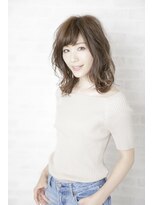 ルルディ バイ アフロディーテ銀座(luludi by APHRODITE)&nbsp;黒髪/グレーベージュ/レイヤーロング/前髪パーマ/銀座