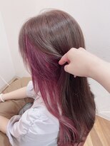 ルシードスタイルビーシャイン(LUCIDO STYLE B SHINE)&nbsp;豊橋ビーシャイン★インナーラズベリー×ピンクアッシュベージュ