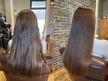 ナチュラル 郡山店(Natural)の写真/魔法の縮毛矯正"ケアルーガ"が大人気!艶髪専門店だから叶う「自分の髪じゃないみたい」と驚く程の美髪へ。