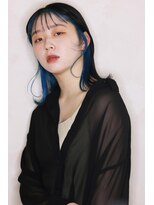 ブランシェ(branche) 【1ミリにこだわるカット】/インナーカラー×ターコイズブルー