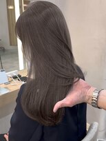 ウェイズトウキョウ 新宿店(Ways TOKYO)&nbsp;レイヤーカット　ブリーチなしグレージュ　韓国ヘア