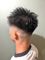 スタンドバーバー 柏(STAND BARBER)&nbsp;ダークアッシュ/アッシュブラック/カルマパーマ/ベリーショート