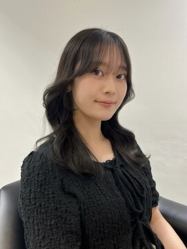 ラモードイワイインターナショナル(La Mode IWAI international) 【小野Style】韓国風シースルーバング　ミディアムレイヤー