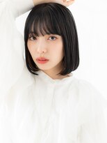 ドクターズ サロン ラブ(Dr's Salon LAB)&nbsp;髪質改善イヤリングカラー艶ナチュラルボブｆ古河20代30代40代