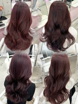 エヌアイ オモテサンドウ(ni omotesando) ブリーチなしダブルカラー/ピンクラベンダー