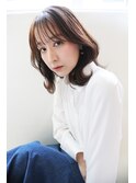 鎖骨下くびれセミロング[ハッシュカット似合わせカット]