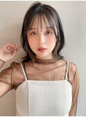 小顔似合わせカットイヤリングカラーメルティカラーa